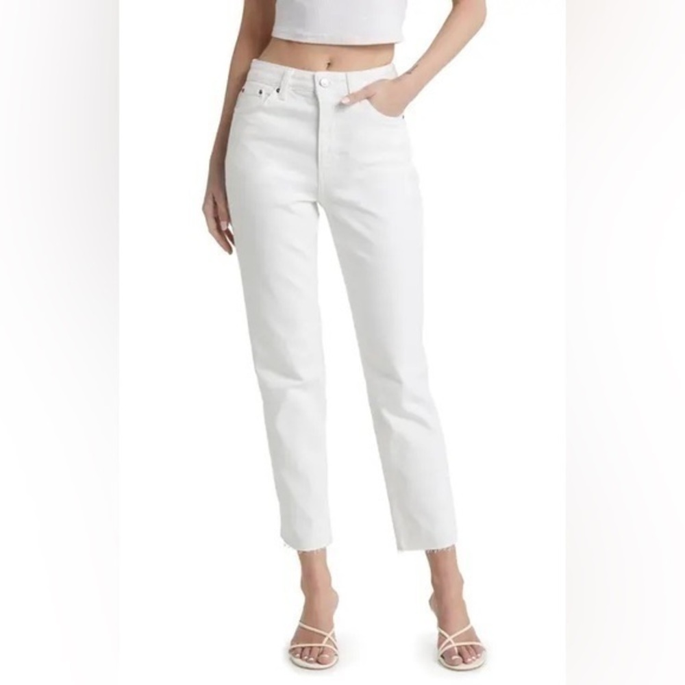 Great Northwest Indigo White Cutoff Jeans